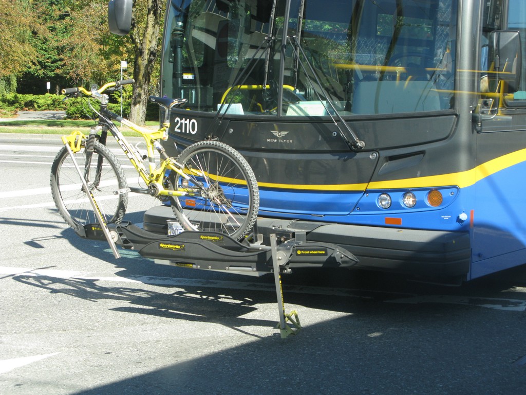 Veloporter 2 bike rack on Translink bus