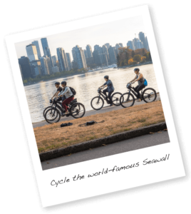 vancouver seawall on e-bike