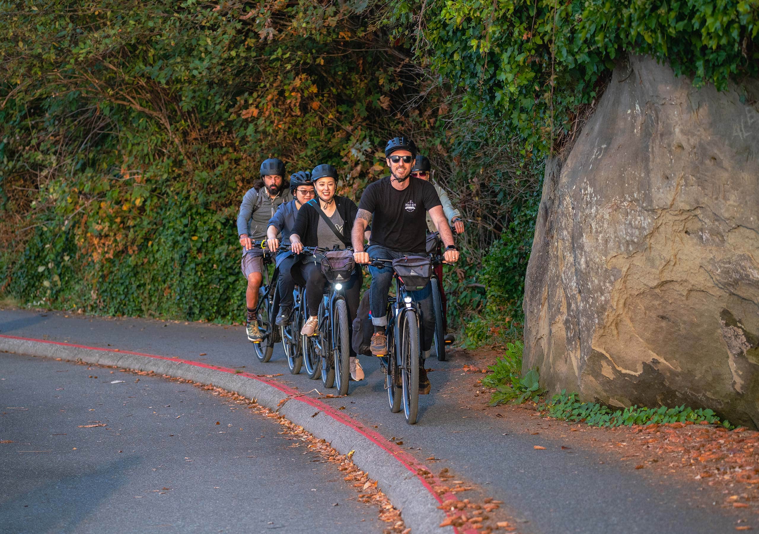 THE GRAND TOUR stanley park bike tour banner