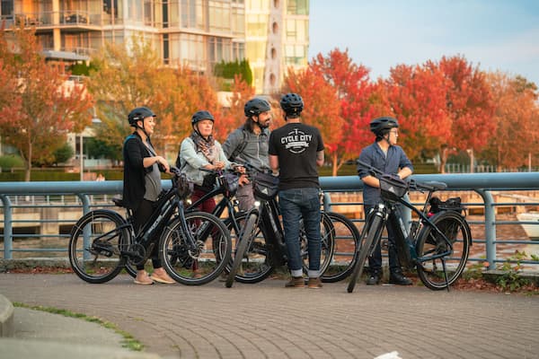 Vancouver bike tour in fall