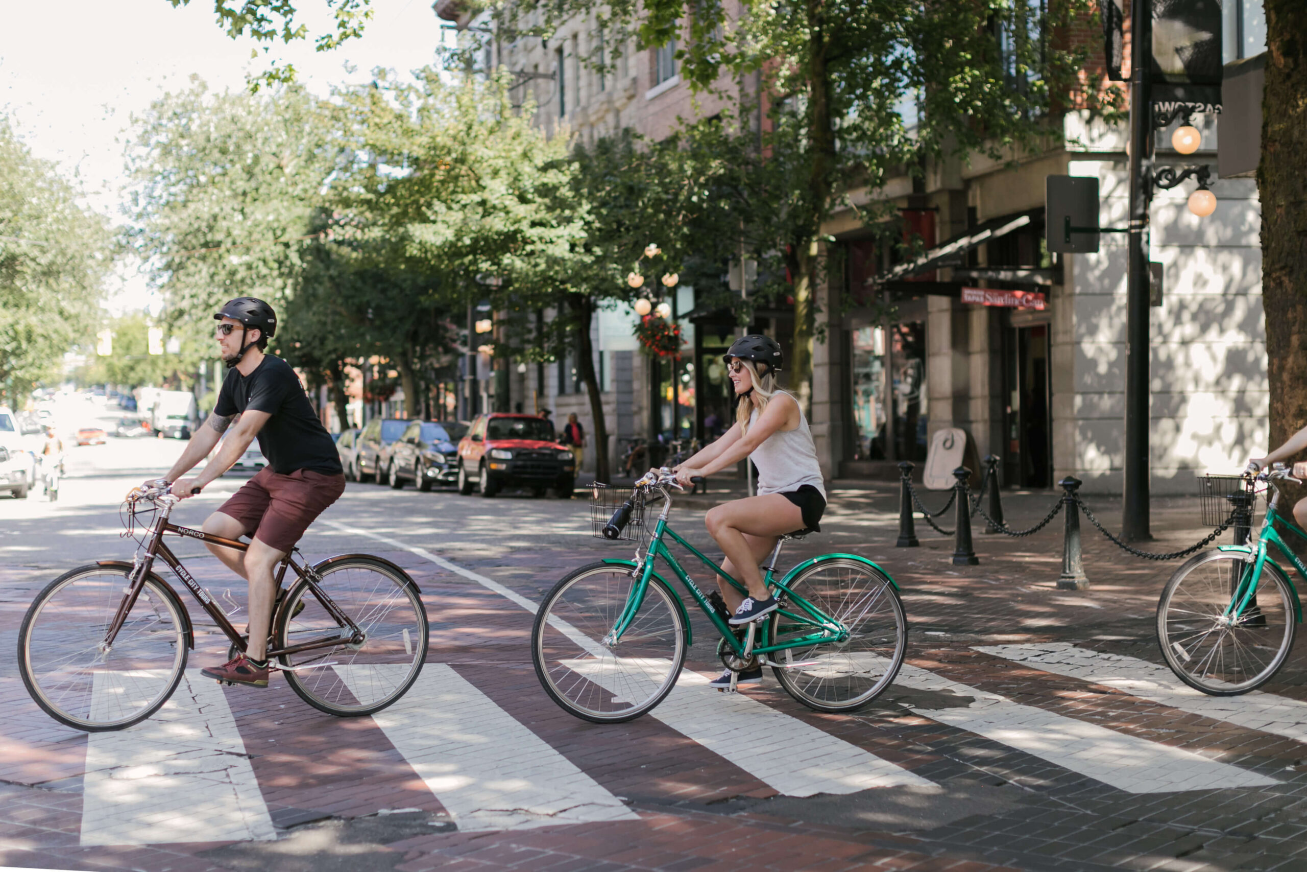 4 Scenic Bike Rides in Vancouver That Locals Actually Love (Beyond the Seawall) Cycling through Vancouver - Gastown